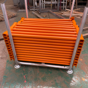 Sistem perancah cuplock transom dicat